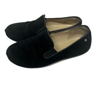Manuela da juan kids black velvet dressy shoes size 12.5